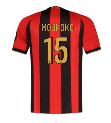 OGC Nice Youssoufa Moukoko #15 Hjemmebanetrøje 2024-25 Kort ærmer